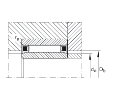 滾針軸承 NAO50X68X20-IS1, 無擋邊