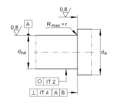 推力角接觸球軸承 7602015-2RS-TVP, 單向，接觸角 a = 60°，限制公差，兩側唇密封