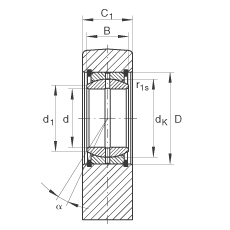 液壓桿端軸承 GF90-DO, 根據(jù) DIN ISO 12 240-4 標準，帶焊接面，需維護