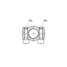 液壓桿端軸承 GIHRK20-DO, 根據(jù) DIN ISO 12 240-4 標(biāo)準(zhǔn)，帶右旋螺紋夾緊裝置，需維護