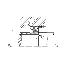 主軸軸承 HC7013-E-T-P4S, 調(diào)節(jié)，成對或單元安裝，接觸角 α = 25°，陶瓷球，限制公差