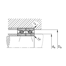 主軸軸承 HC7013-E-T-P4S, 調(diào)節(jié)，成對或單元安裝，接觸角 α = 25°，陶瓷球，限制公差